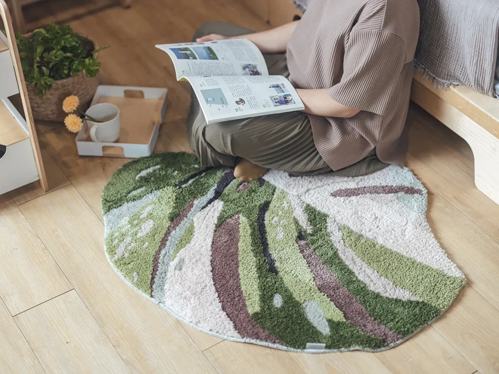 圖12：2023亞洲手創展－iDEAL-LAB-CLING植琢-白斑龜背芋地毯